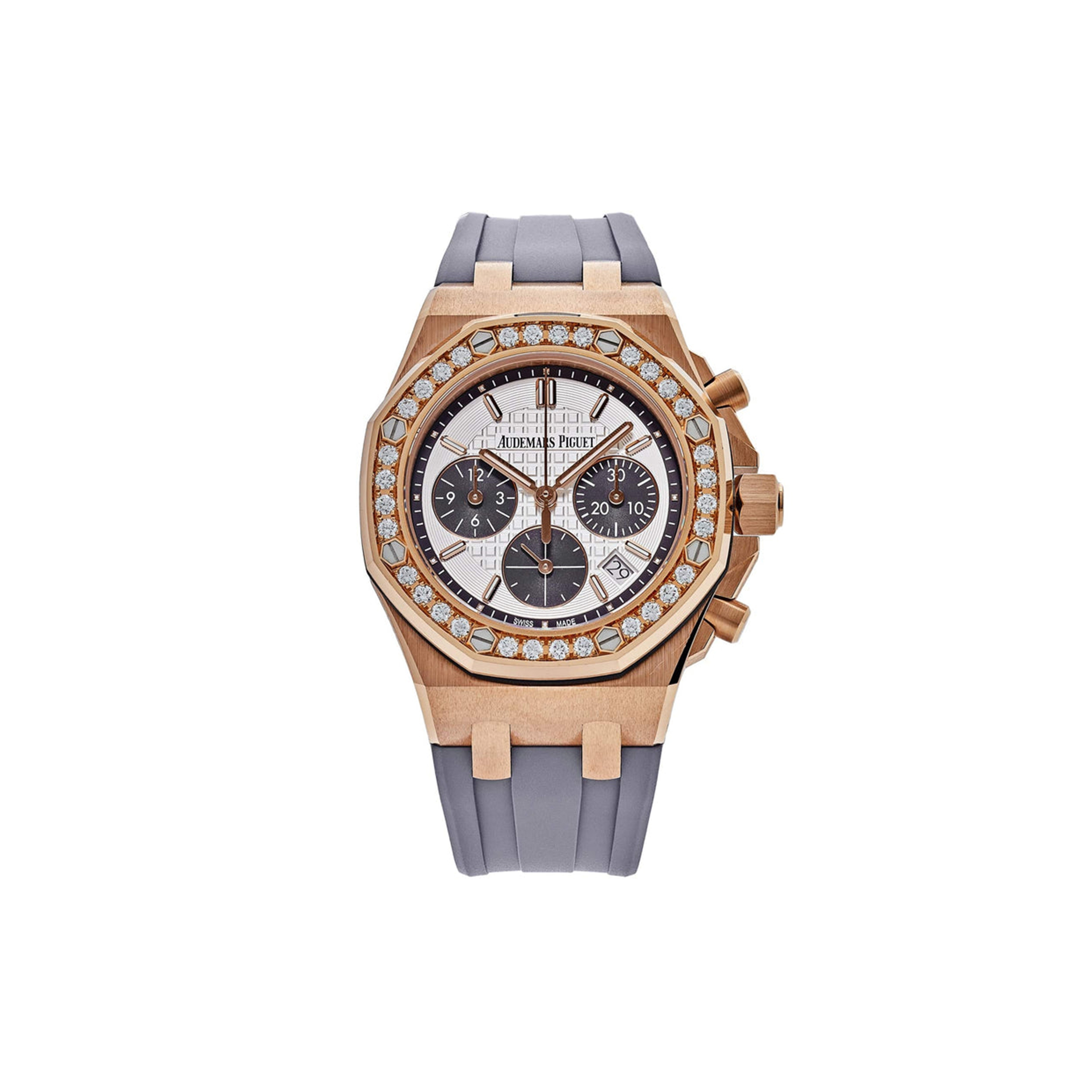audemars P*g*et royal oak offshore rose gold diamond bezel watch 26231or.zz.d003ca.01